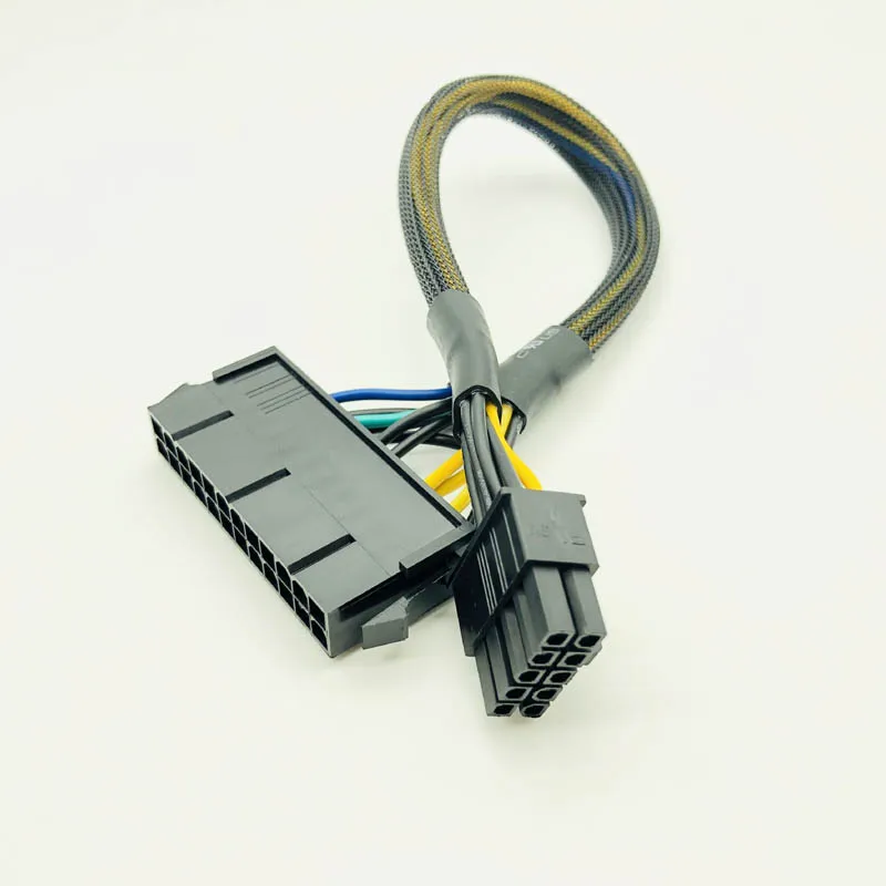

BTBcoin Computer Cables ATX 24Pin to 10Pin Power Cable Cord 10pin Adapter Cable 24p to 10p 30cm Envelop Net for Lenovo Computer