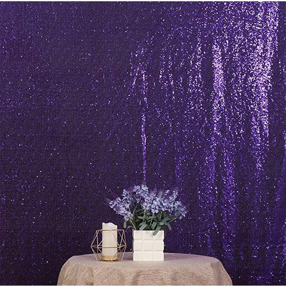 5FTx8FT Фиолетовый блесток фоны ткань свадебные шторы фото фон блестящие Декорации