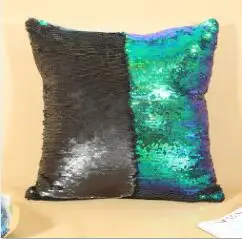 Дизайн DIY Русалка Блестки Чехлы для подушек волшебный цвет яркий Бросок Наволочка два цвета меняющиеся Реверсивные наволочки - Цвет: 10