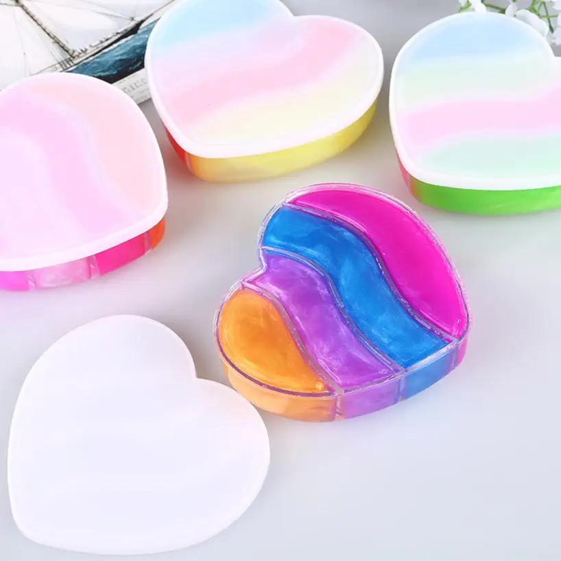 Хрустальная глина в форме сердца резиновая грязевая умная жвачка для рук