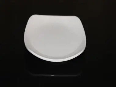 Квадратная тарелка для риса с изогнутым углом блюдо французской лапши столовая