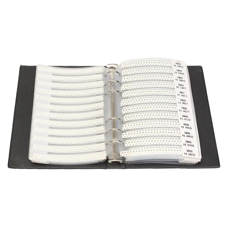 1 шт. 0805 образец книга 221Valuesx25Pcs всего 5525 шт. 1% Чип резисторы комплект ассортимент набор книга