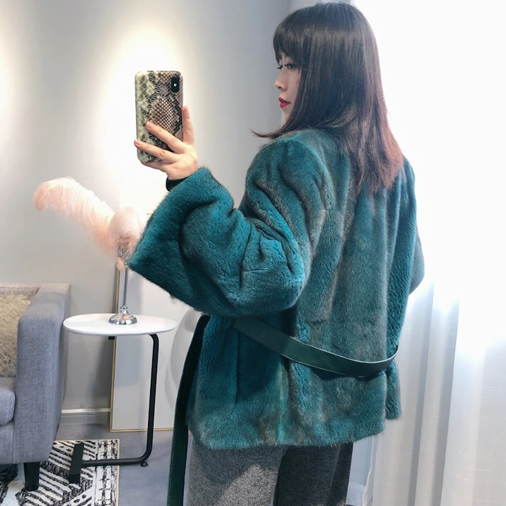 Women's Mink Fur Coat Women's Short Fur Warm Jacket Women's Autumn And Winter New Fur Coat
