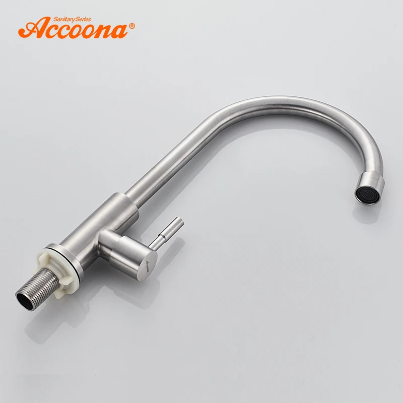 Смеситель для кухни Accoona классический кран холодной воды одно отверстие из