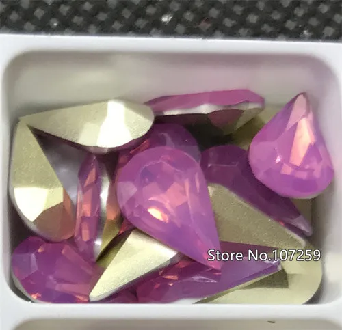 N22 Rose Opal TopStone 100 шт 8х13мм слеза смолы Необычные камни более опал Цвета Pointback ювелирные изделия в виде капли камни - Цвет: N22 Rose Opal