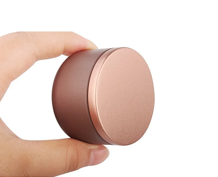 Матовая металлическая банка для чая жестяная коробка 53x37 мм маленькие круглые