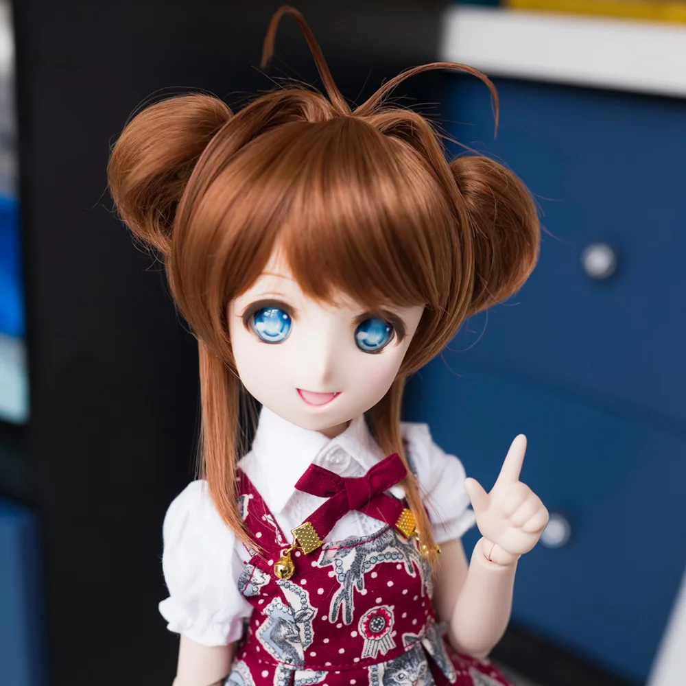 Парик для косплея 22 23 см коричневый Captor Sakura TV Cos 1/3 BJD SD DD/MDD кукольный парик|Куклы| |