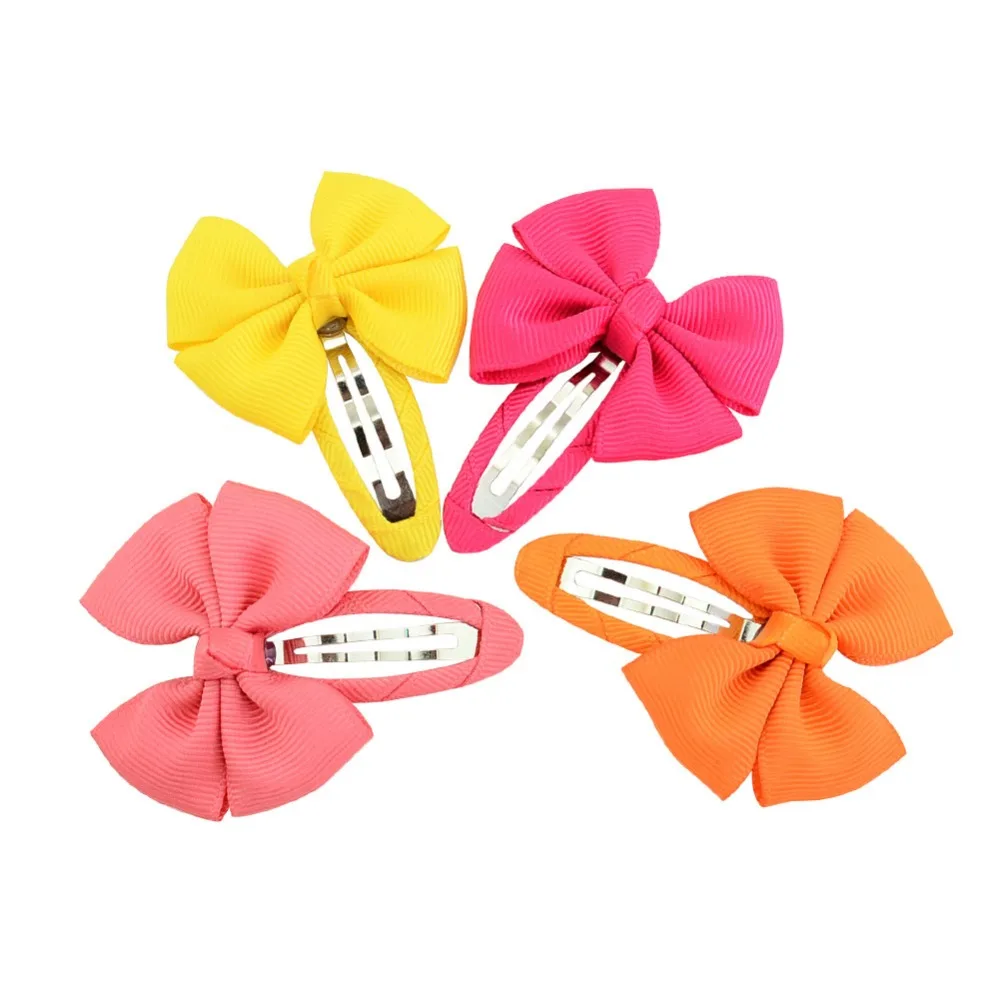 10pcs Bowknot Cute Baby Hair Accessories Solid Color Girl Hairpins Clips Headwear Children Barrettes Gift | Детская одежда и обувь