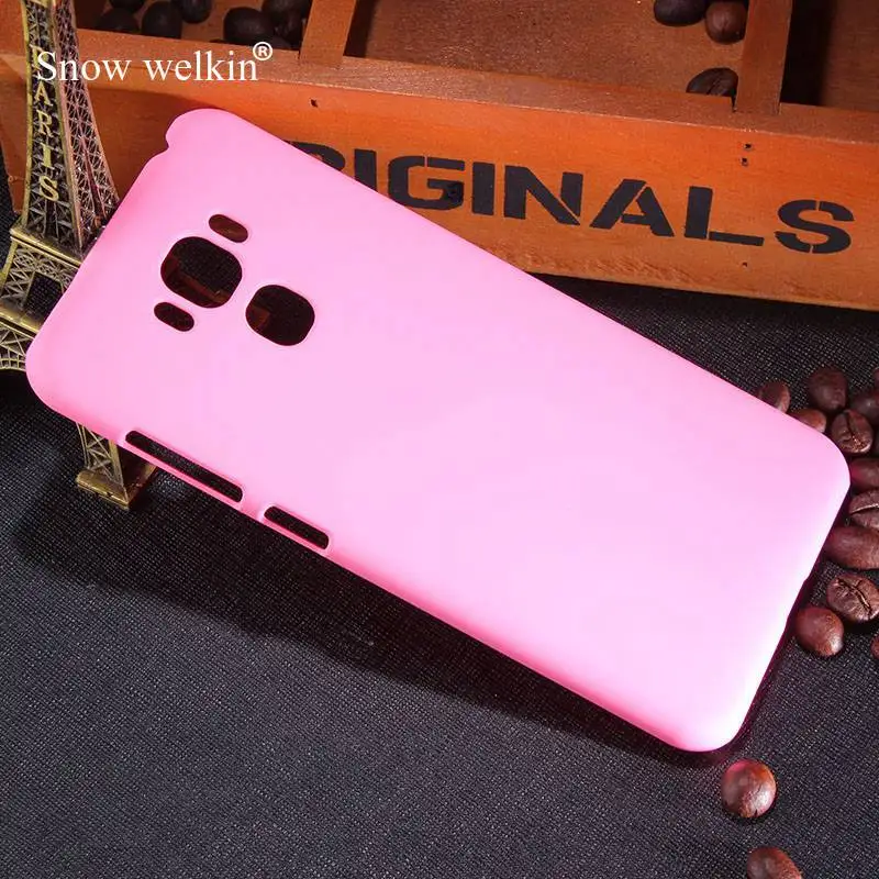 Pink Snow Welkin разноцветные роскошные матовые Прорезиненные Пластиковые жесткие чехлы для Asus Zenfone 3 Max ZC553KL 5,5 дюймов задние чехлы для телефонов - Цвет: Pink