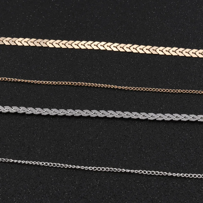 Seblasy новинка двухслойные ожерелья в стиле панк с рыбьей костяной цепочкой для