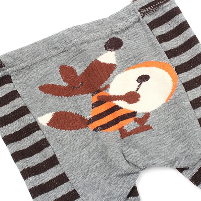 UNIKIDS/Модные свободные мягкие длинные штаны для малышей; 6 цветов; милые детские штаны с эластичной резинкой на талии; леггинсы в полоску с героями мультфильмов для новорожденных; длинные штаны