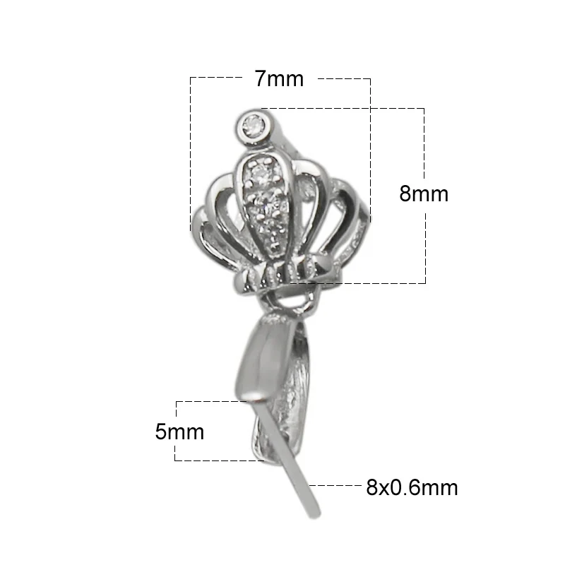 Beadsnice 925 пробы серебряный зажим подвеска застежка для изготовления ювелирных