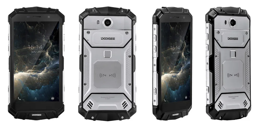 DOOGEE S60 Lite IP68 водонепроницаемый сотовый телефон 5," 4 Гб ОЗУ 32 Гб ПЗУ MTK6750T Восьмиядерный Android 7,0 беспроводной зарядки смартфонов