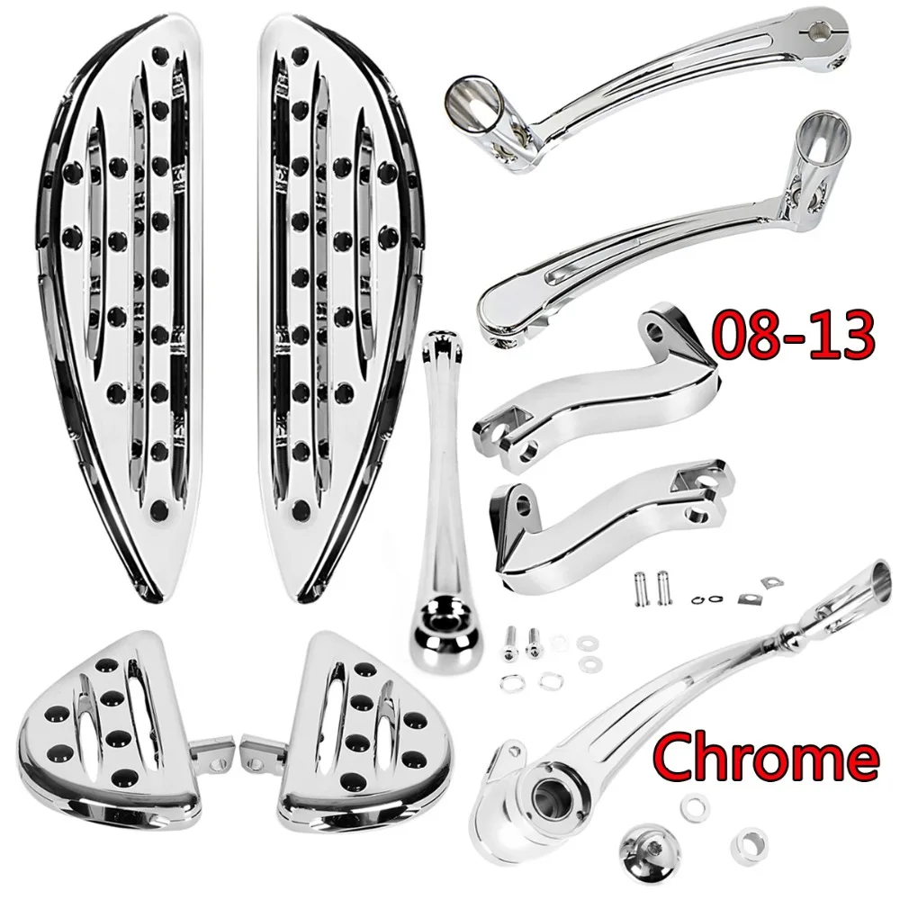 Хромированная передняя + Задняя неглубокая огранка Напольная доска рычаг