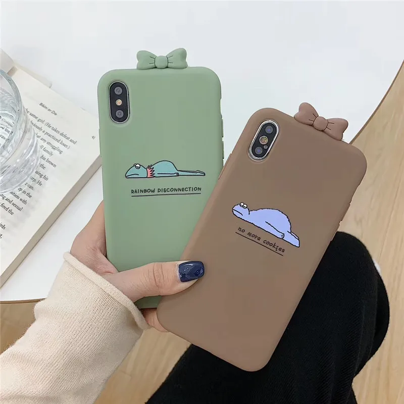 Милый чехол для телефона с мультяшным декодированным рисунком лягушки и