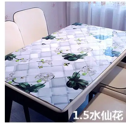 1,5 мм толщина экологически чистый пвх материал скатерти водонепроницаемый пластик Континентальный кофе коврики ткань коврик Dec - Цвет: 1