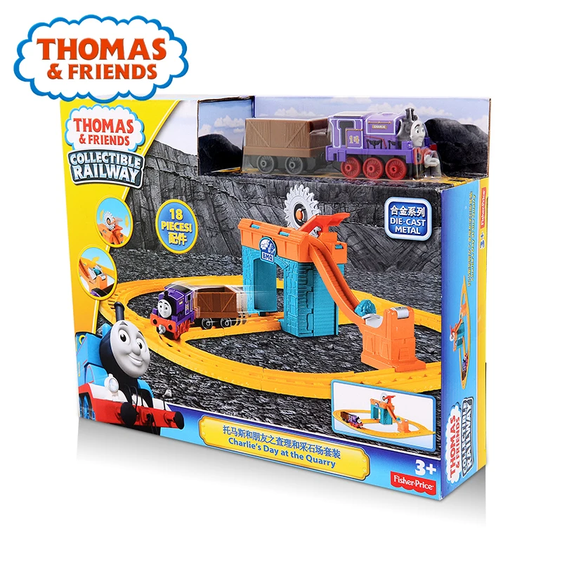 Оригинальные строительные игрушки Thomas and Friends для детей набор железнодорожных