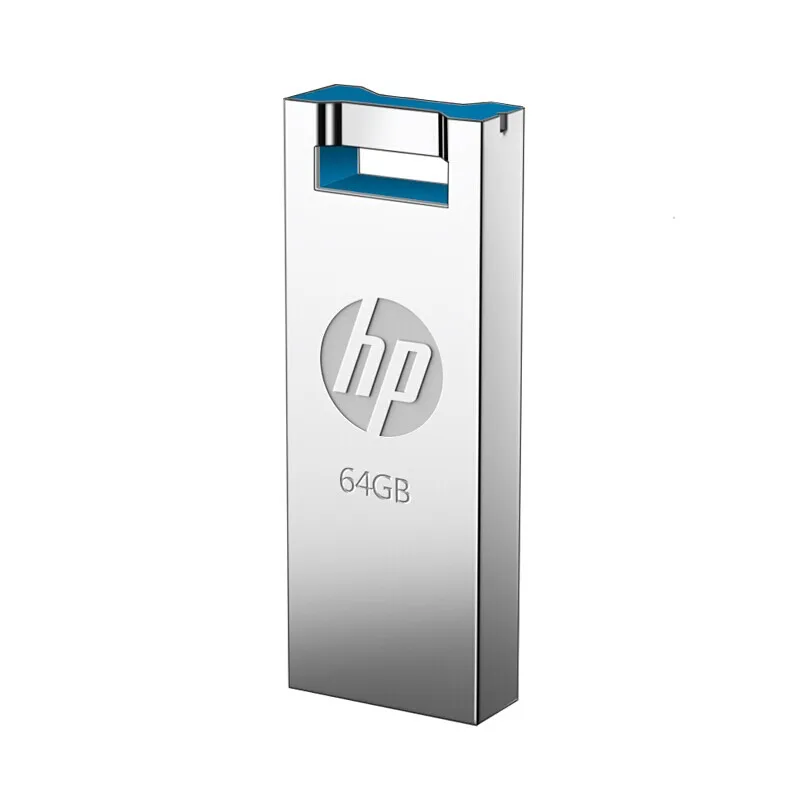 HP USB Flash 16 ГБ 32 ГБ 64 ГБ Pendrive v295w Симпатичные Memory Stick Plus otg типа C DJ DIY Пользовательский диск на ключ Металл Cle USB 64 ГБ