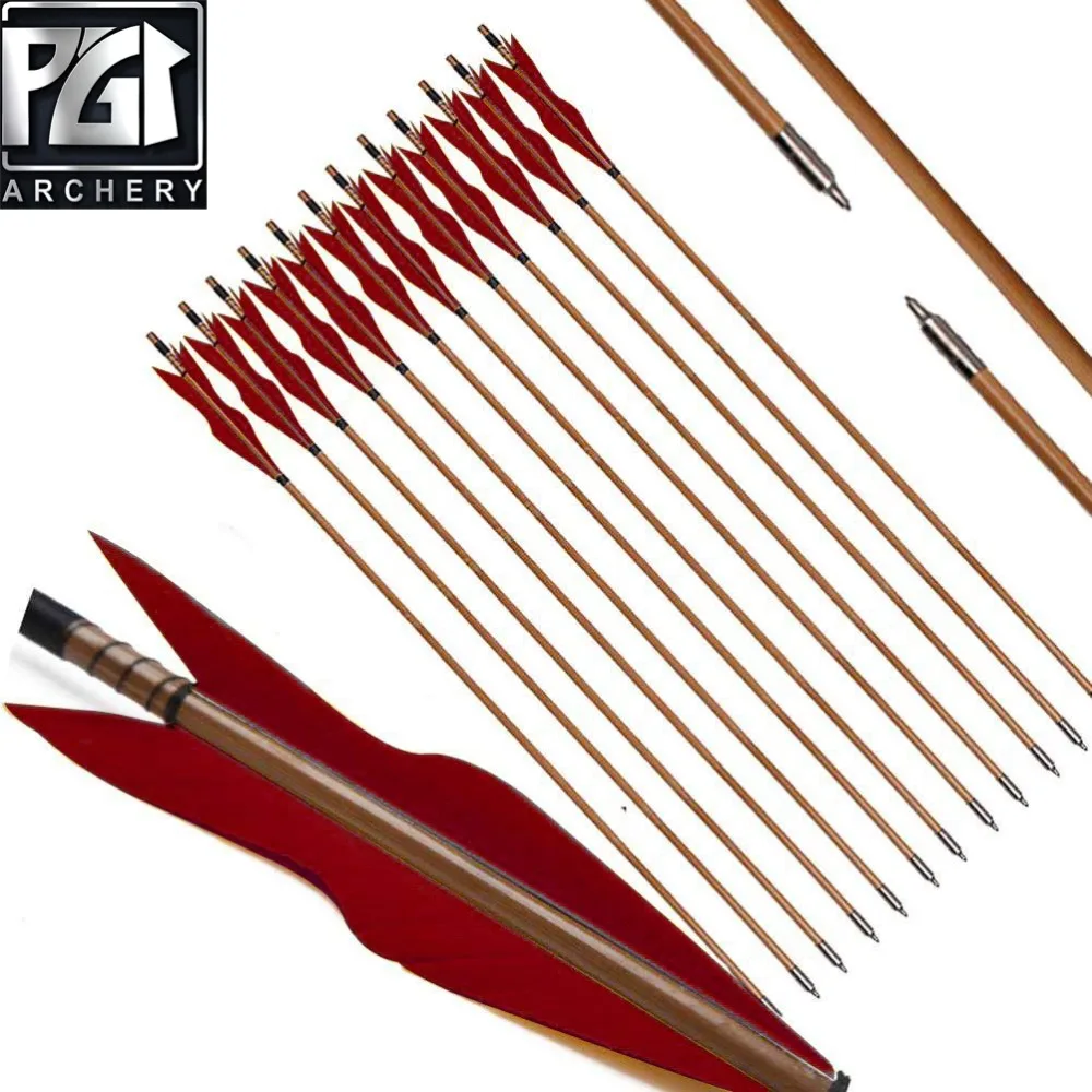 PG1ARCHERY стрельба из лука бамбуковые стрелы традиционная Охота практика стрела