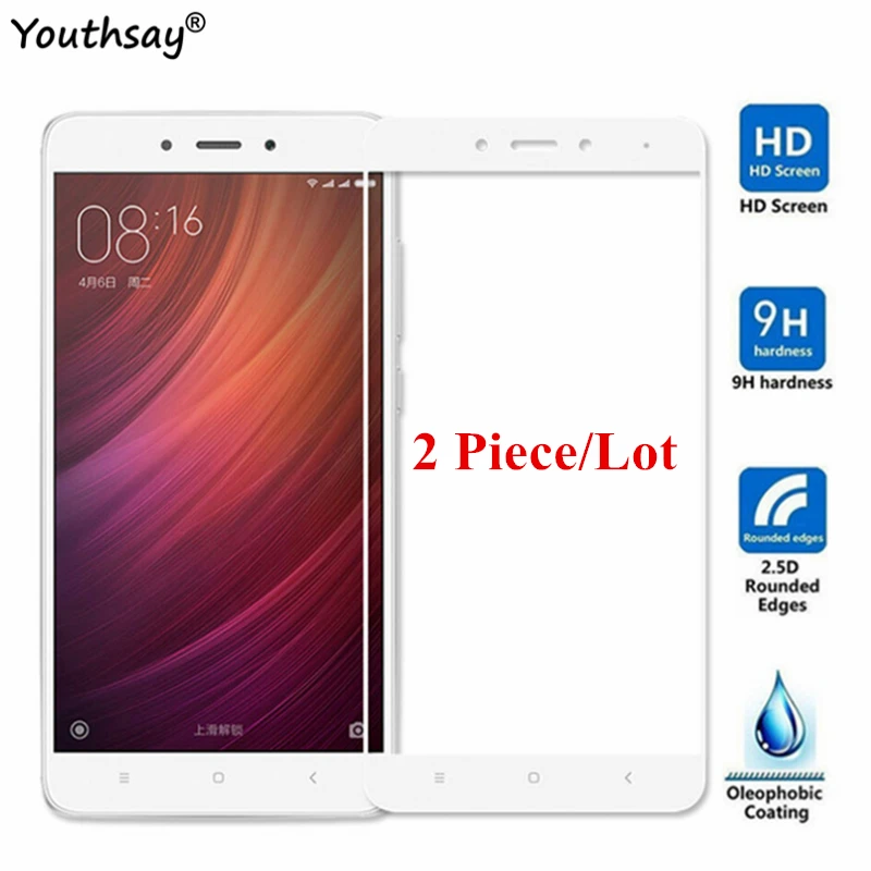 Protector de pantalla de cristal templado para Xiaomi Redmi Note 4, pel&iacute;cula protectora completa para Xiaomi Redmi Note 4-0