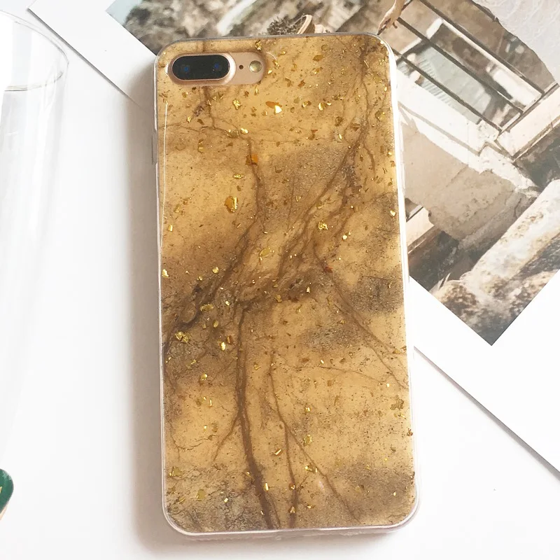 Золотой блеск фольги Мрамор Вен Чехол для телефона iPhone X Xs Xsmax XR 6 S 7 8 Plus xs случаи