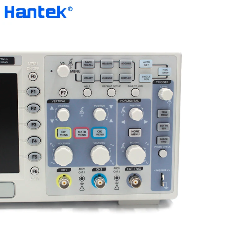Цифровой осциллограф Hantek DSO5072P 2 канала полоса пропускания 70 МГц 1 Гвыб./с 40K TFT |