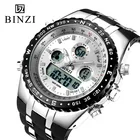 Часы BINZI Мужские Цифровые светодиодный, электронные спортивные роскошные Цифровые, спортивные, 2021