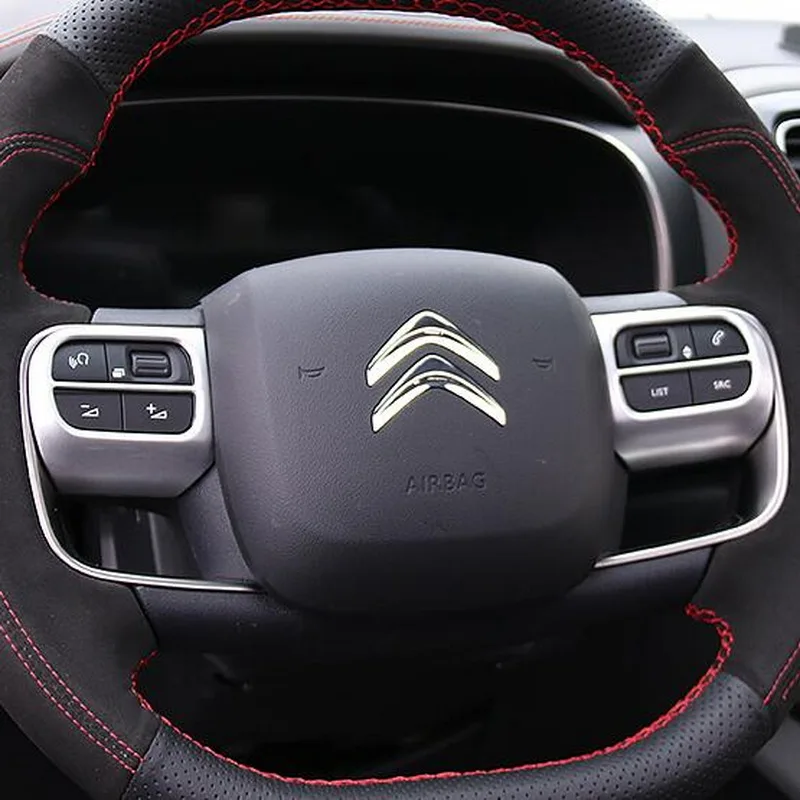Tonlinker интерьерная панель рулевого колеса чехол наклейка для Citroen C5 Aircross 2018 19