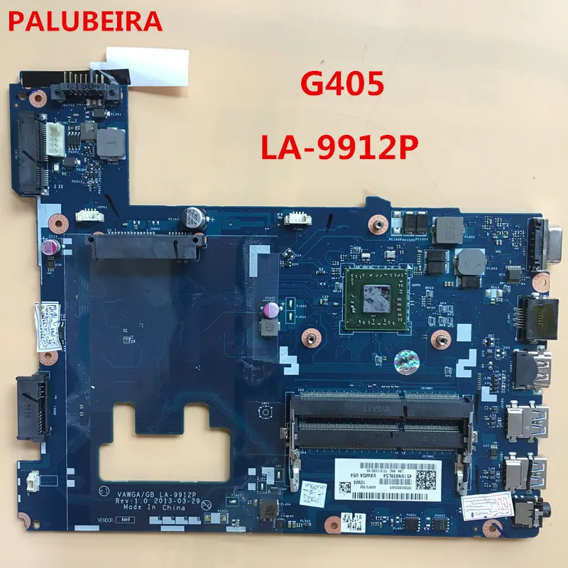 PALUBEIRA для lenovo G405 материнская плата для ноутбука VAWGA/GB LA-9912P с процессором DDR3 протестированная