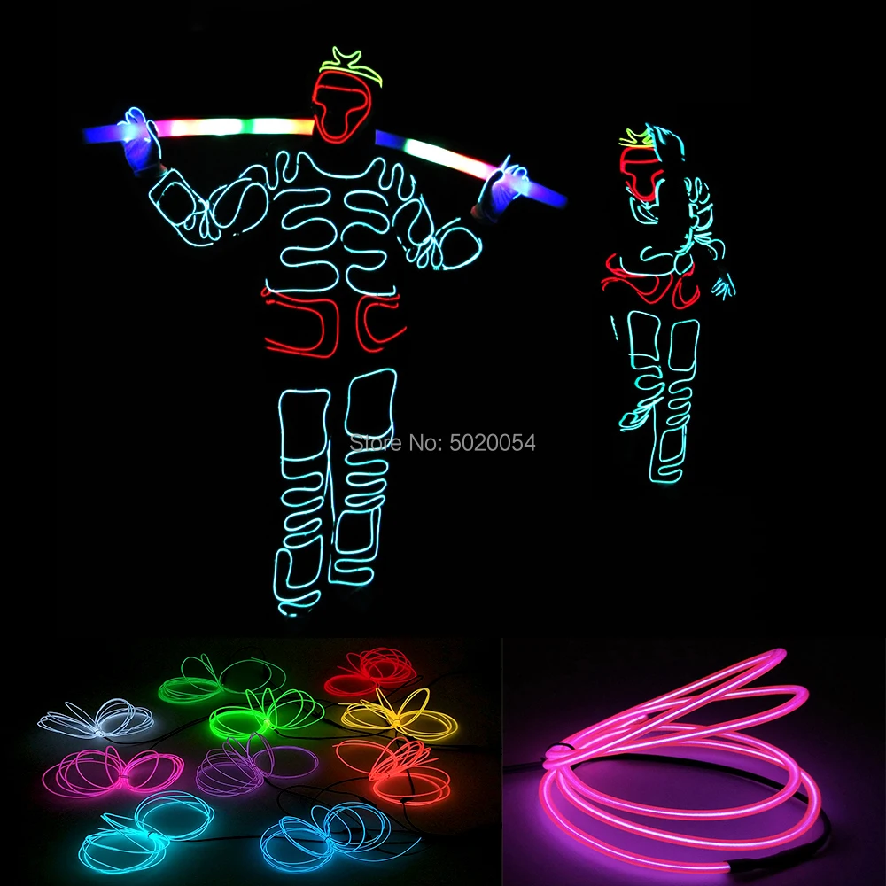 

Novelty Illuminated Light Up Men Clothing Chinese Style Great Sage Equalling Heaven Cosplay Costume EL Wire Glowing Clothing