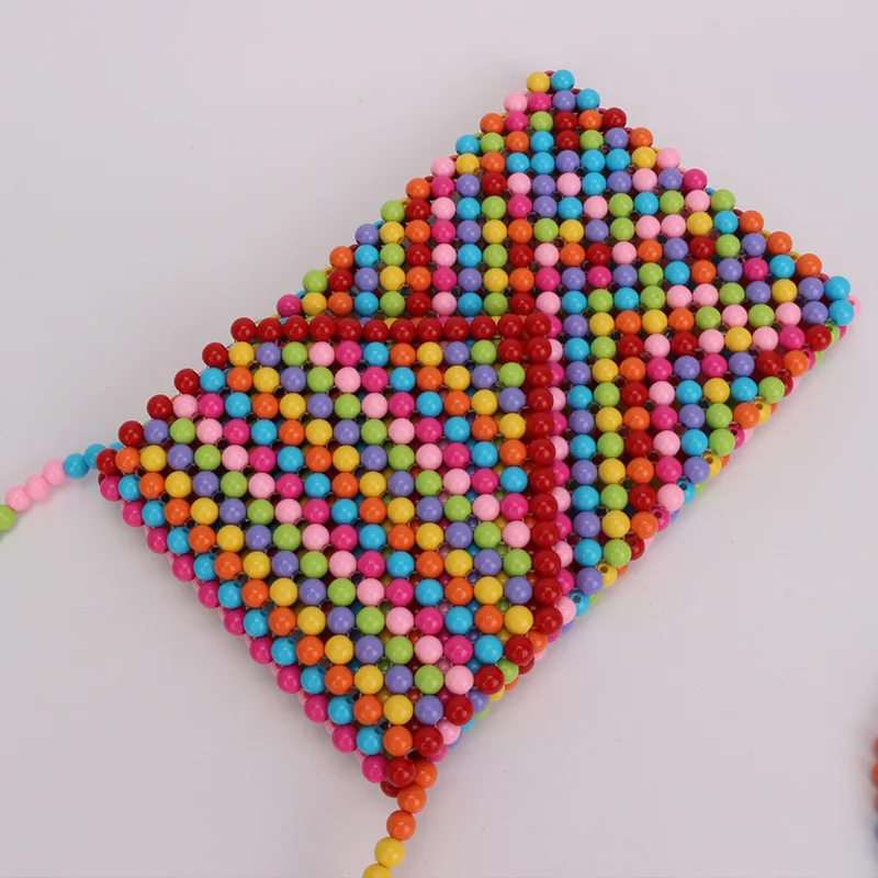 Акриловый шар смешанный цвет Сумка с жемчугом Женская винтажная Ретро