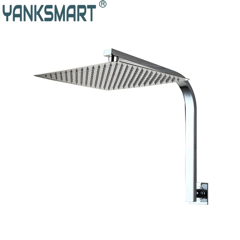 YANKSMART AU 10 дюймов ванная комната настенный Квадратный Дождь душевая головка