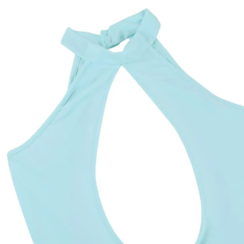 Женский слитный купальник с открытой промежностью гимнастическое трико