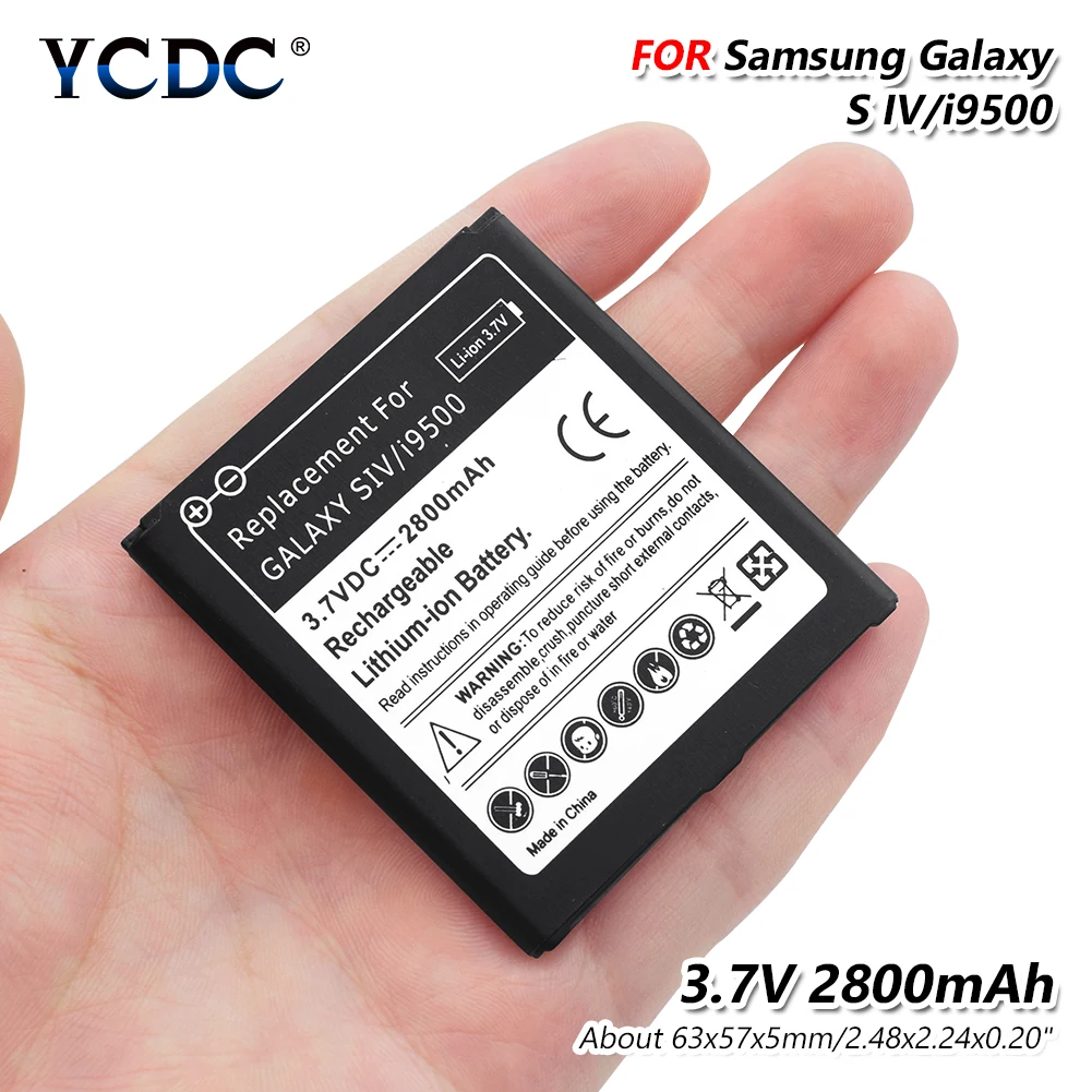Литиевая батарея 2800mAh для Samsung S4 Bateria запасная Galaxy SIV i9500 i9505 i9500|Аккумуляторы