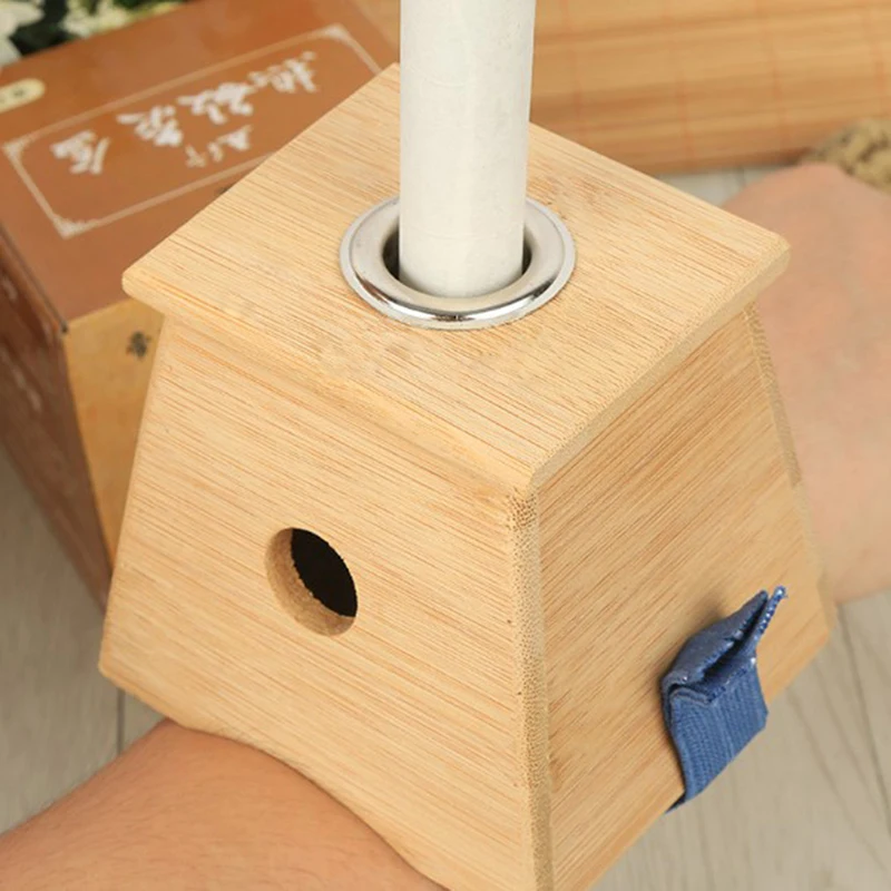 Bamboo Moxa прижигание коробка иглоукалывание релаксационный ролик палочка держатель шеи руки тела акупунктурный массаж прижигание терапия устройство