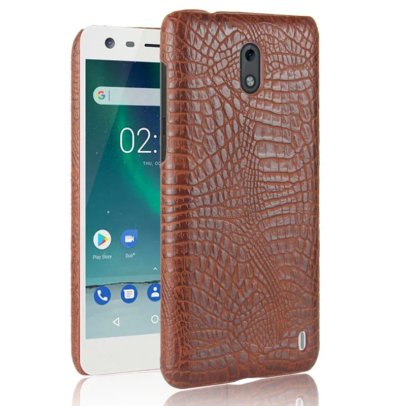 Для Nokia 2 Nokia2 чехол из крокодиловой кожи Жесткий ПК + искусственная кожа