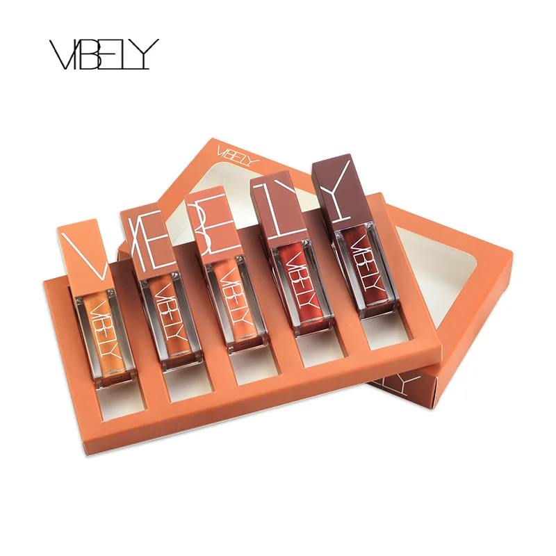 5 шт./партия Матовая жидкая помада макияж блеск для губ набор косметики матовый