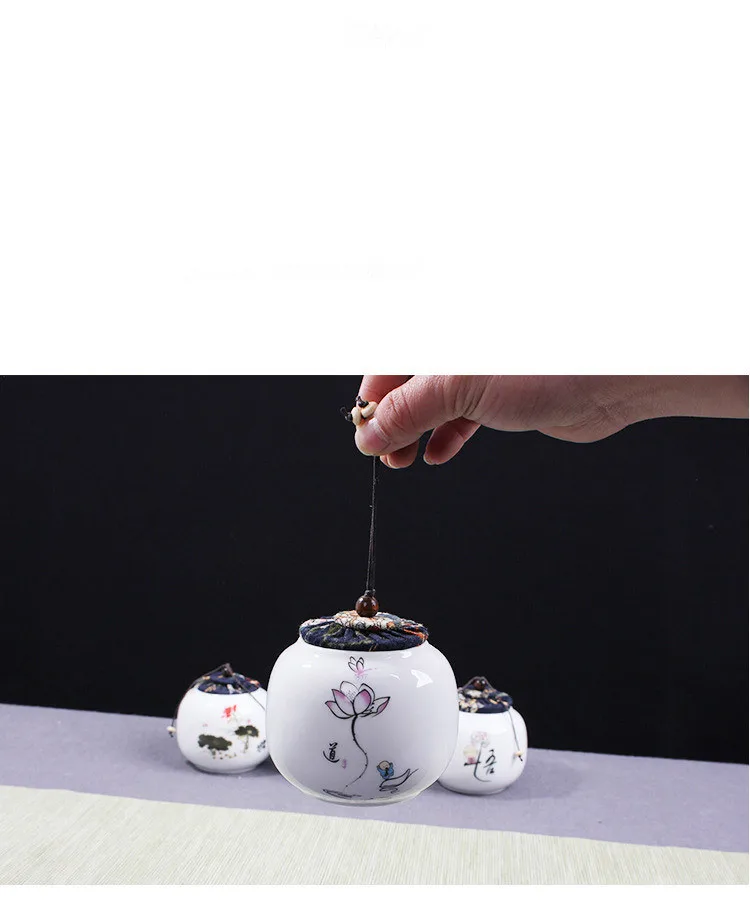 1PC Chinese Tea Caddy Pottery Canister Container for Puer Tank Storage Jar Small Chests JM 006 | Дом и сад