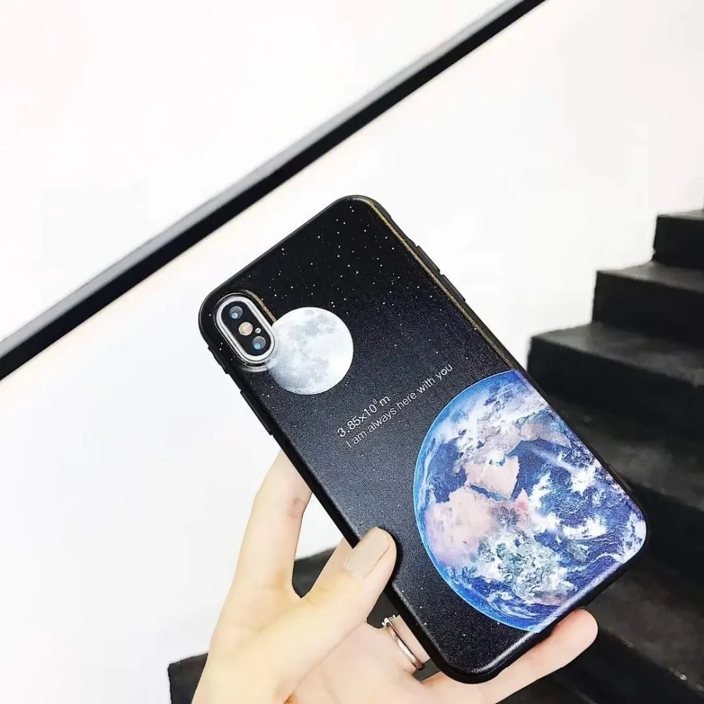 Чехол из ТПУ с изображением героев мультфильмов для iPhone X мягкая задняя крышка Apple