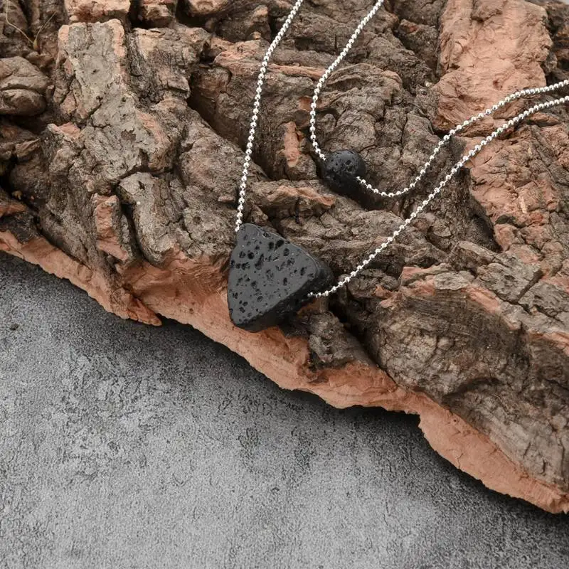 TOUCHEART двухслойная тонкая серебряная цепочка черный камень треугольные бусы