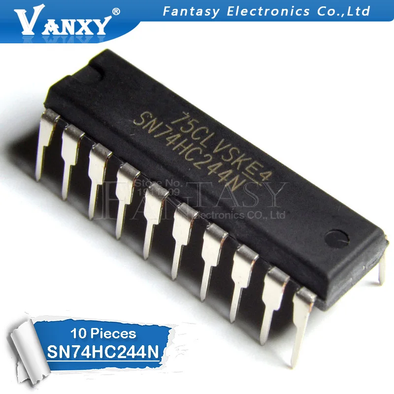 10 шт. SN74HC244N DIP20 SN74HC244 DIP 74HC244N 74HC244 HD74HC244P DIP-20 | Электронные компоненты и