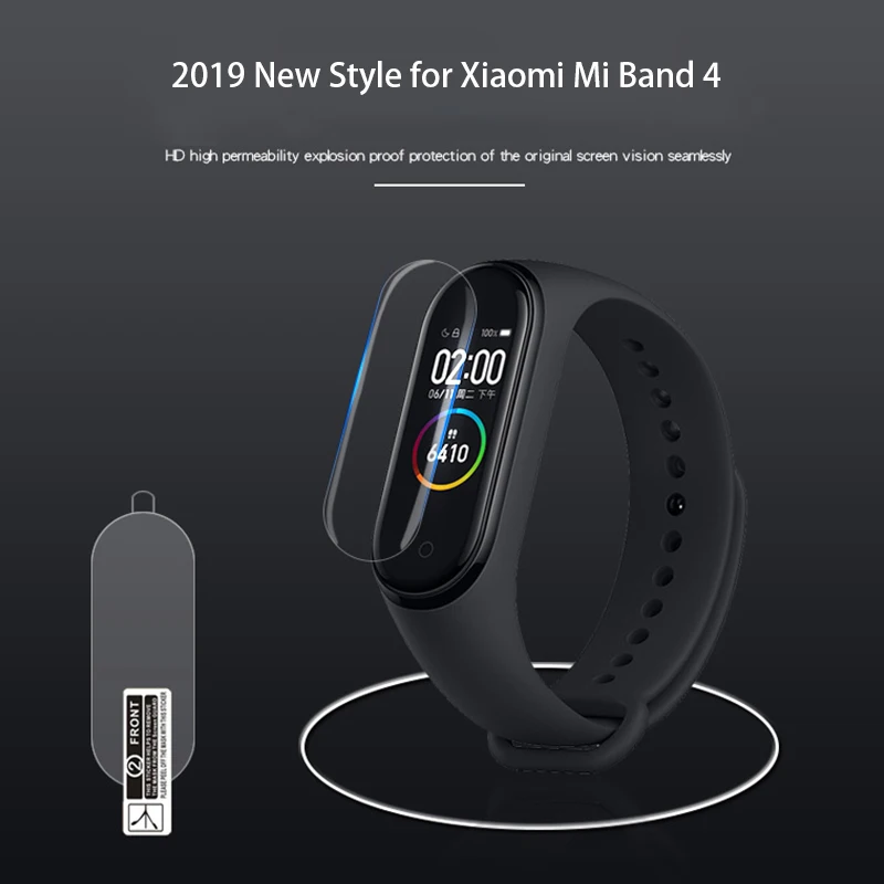 Оптовая продажа 10 шт. mi Band 4 браслет экран защитная пленка ТПУ мягкий полный нано HD