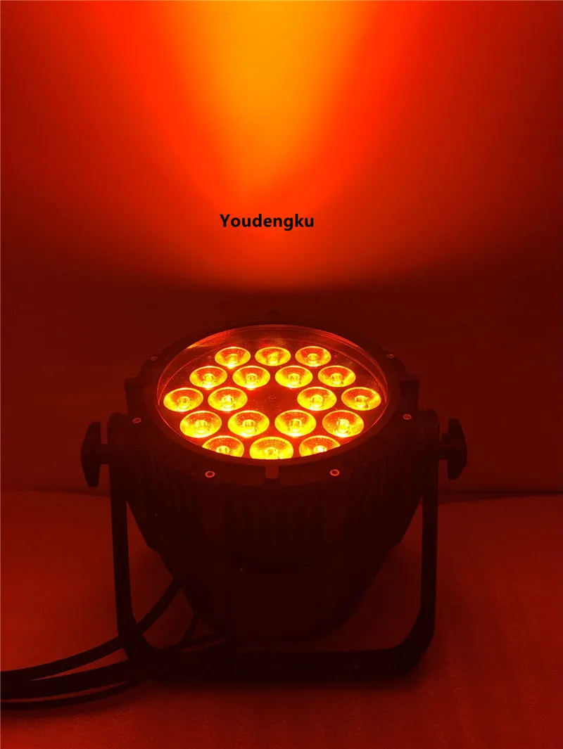 8 шт. без Шум 6IN1 водонепроницаемый led Пар Может свет для наружного rgbwa УФ 6in1 18x18 Вт