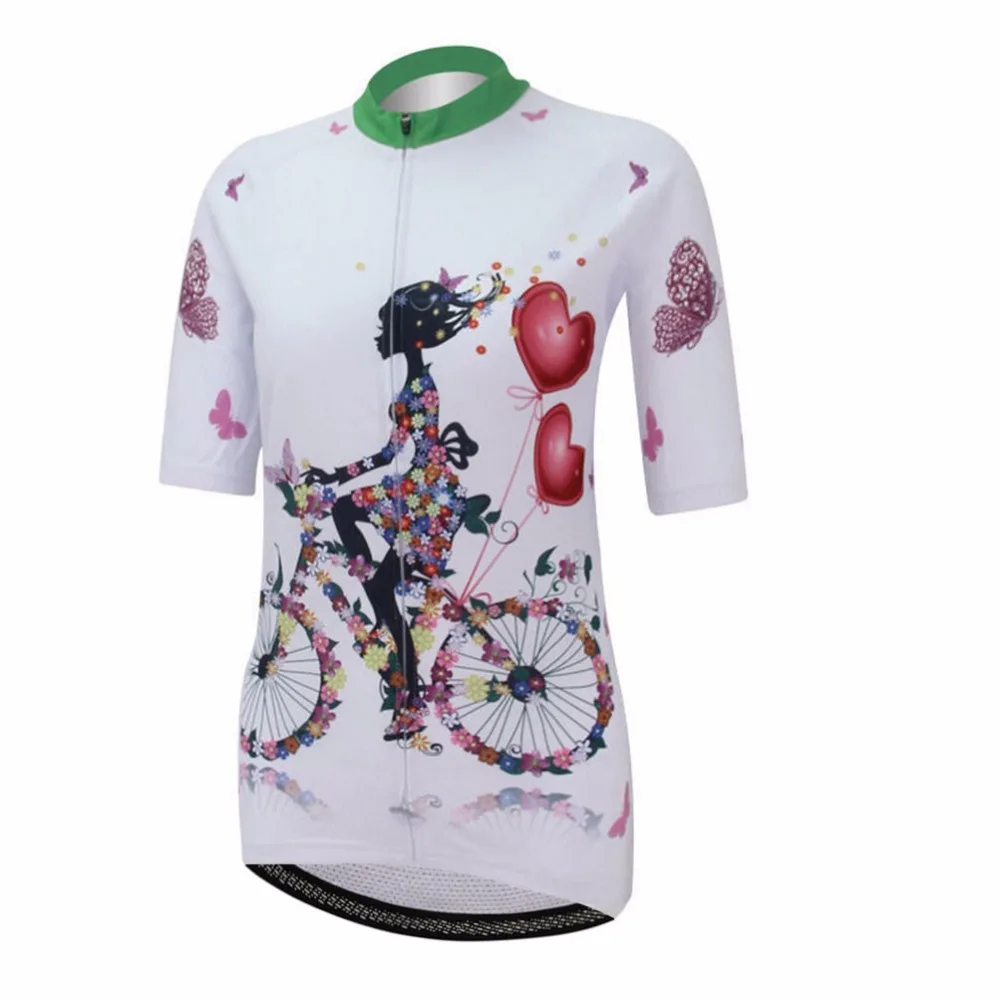 Ретро Женская велосипедная майка с коротким рукавом для горного велосипеда
