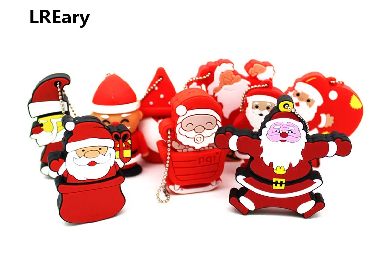 Флеш-диск USB 2 0 с изображением Санта Клауса 4 ГБ 8 64 Рождественская серия Pendrive 16 32 |