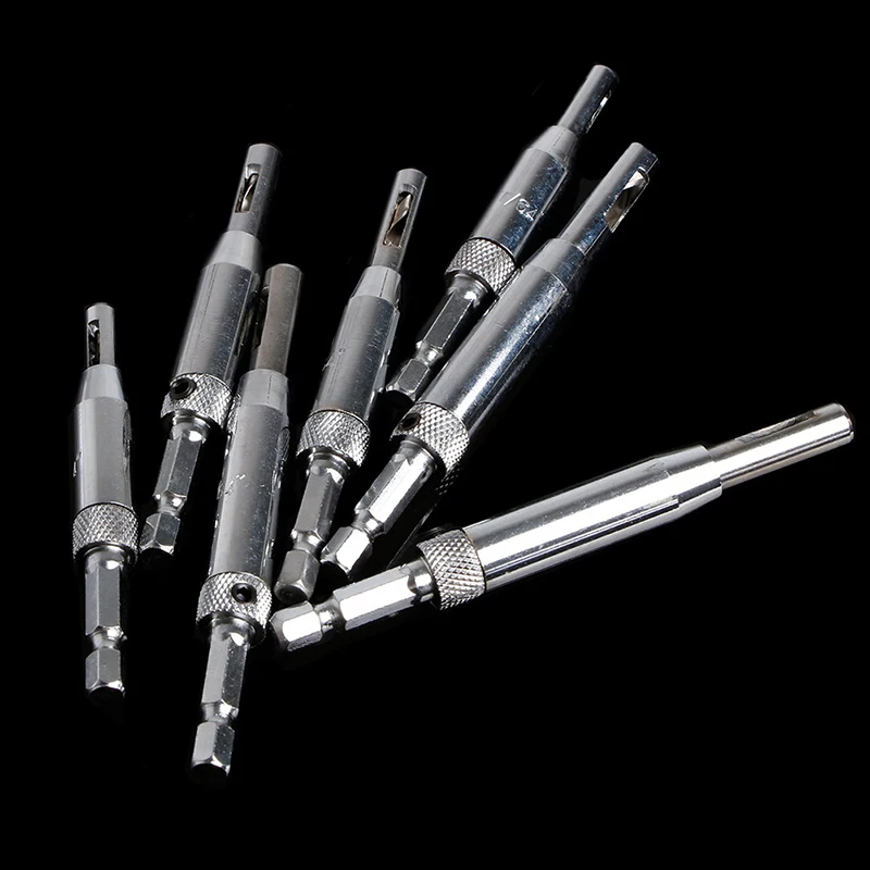 

7Pcs/Set Self Centering Door Window Hinge Twist Wood Drill Bit Hole Puncher