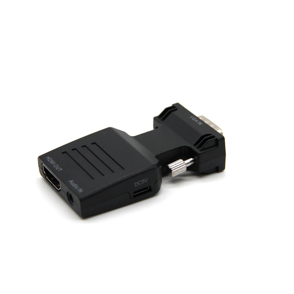 Конвертер VGA HDMI совместимый с аудио Full HD видеовыходом 1080P для ПК ноутбука