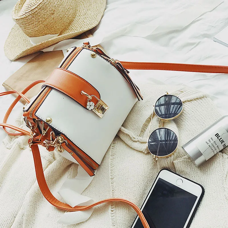 Хит Цвет Для женщин сумки леди Сумки на плечо Портативный Сумка сплошной Креста