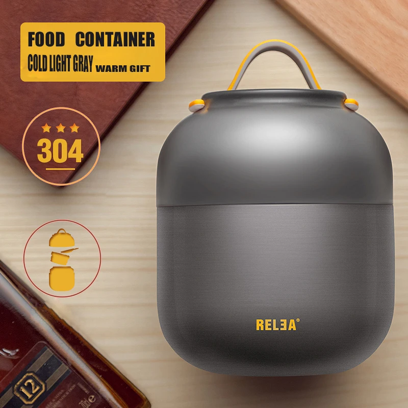 Изолированный термос для еды супа и тушения пищевой контейнер изолированный