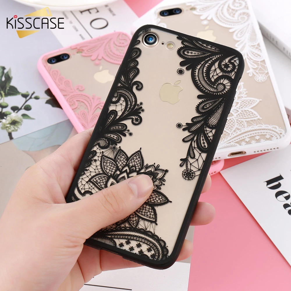 KISSCASE случаи Роскошный телефон чехол на айфон X XR XS Max 5 SE 6 6s 7 8 Plus кружевное платье с